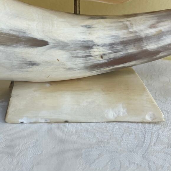 Vtg Handmade Clipper Ship Sailboat Boat Horn Coat of Arms Crest Sailing - Picture 12 of 14